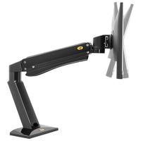 North Bayou 27" - 40" Desk Dual-Arm Flexi-Monitor Mount - Black