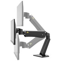 North Bayou 27" - 40" Desk Dual-Arm Flexi-Monitor Mount - Black