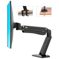 North Bayou 27" - 40" Desk Dual-Arm Flexi-Monitor Mount - Black