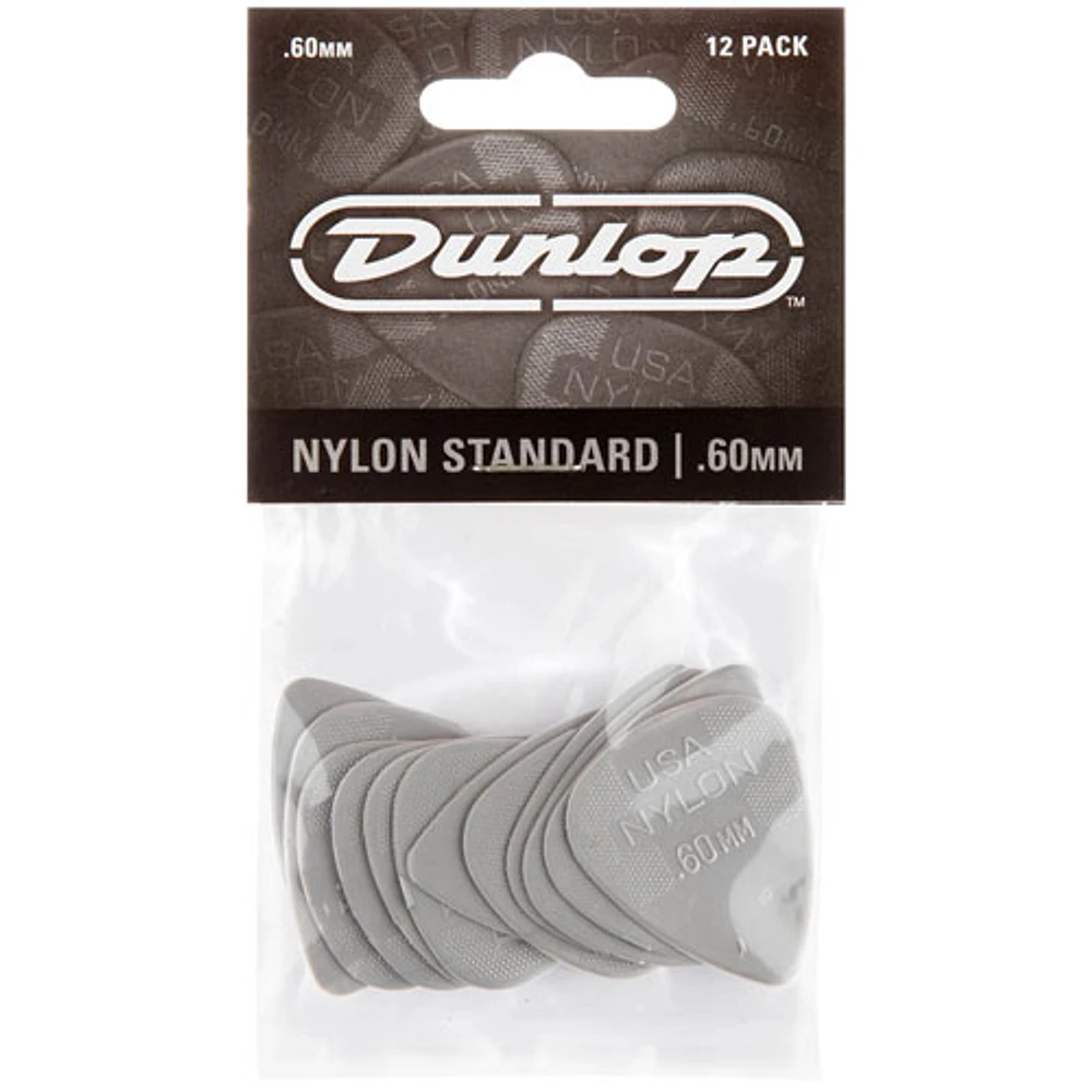 Médiators en nylon standard de Dunlop - Gris - Paquet de 12