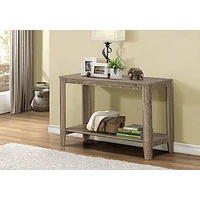 Monarch Contemporary Rectangular Console Table - Dark Taupe