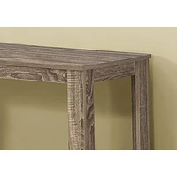 Monarch Contemporary Rectangular Console Table - Dark Taupe