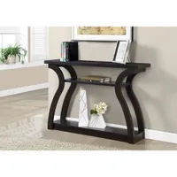 Monarch Modern Rectangular Console Table with 3-Tier