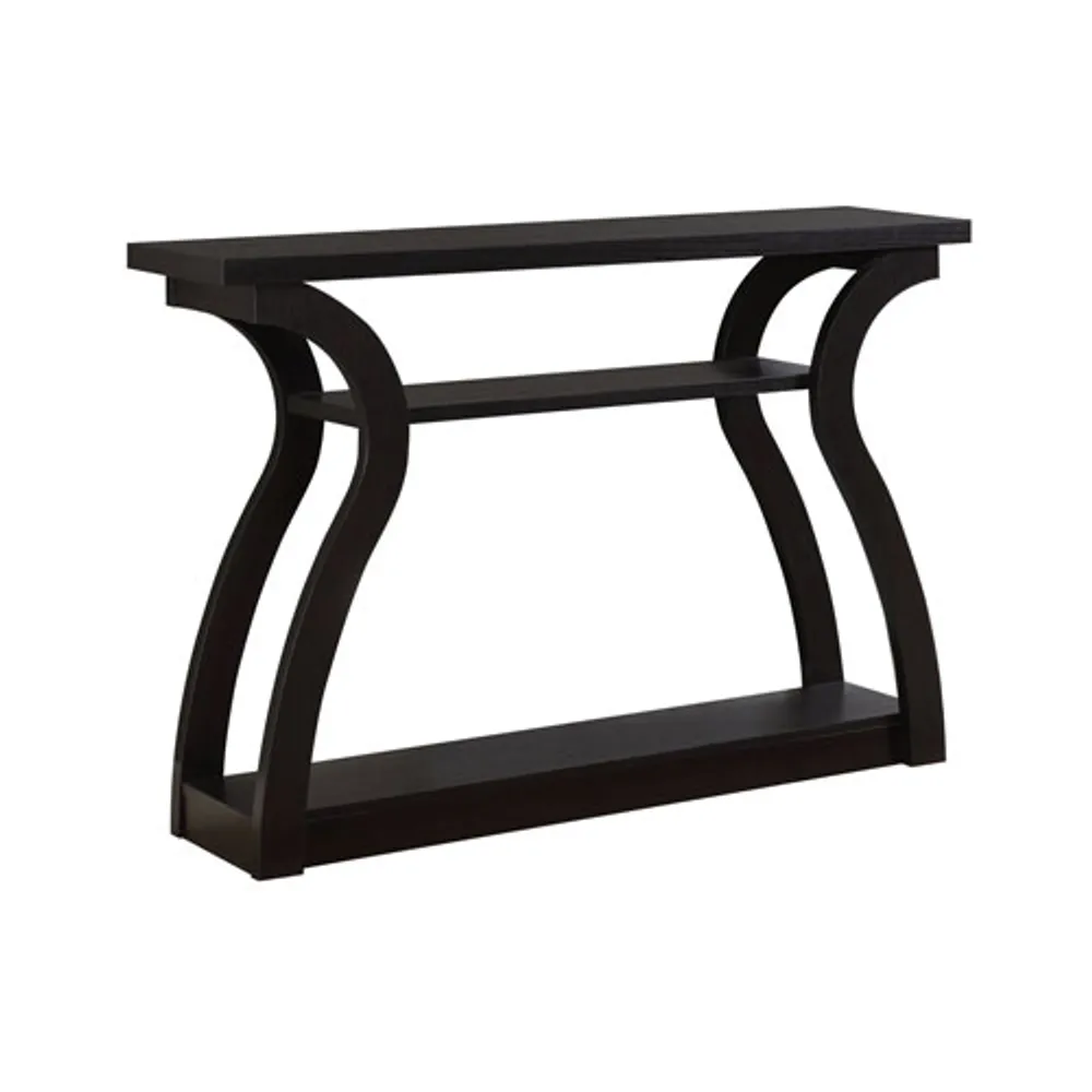 Monarch Modern Rectangular Console Table with 3-Tier