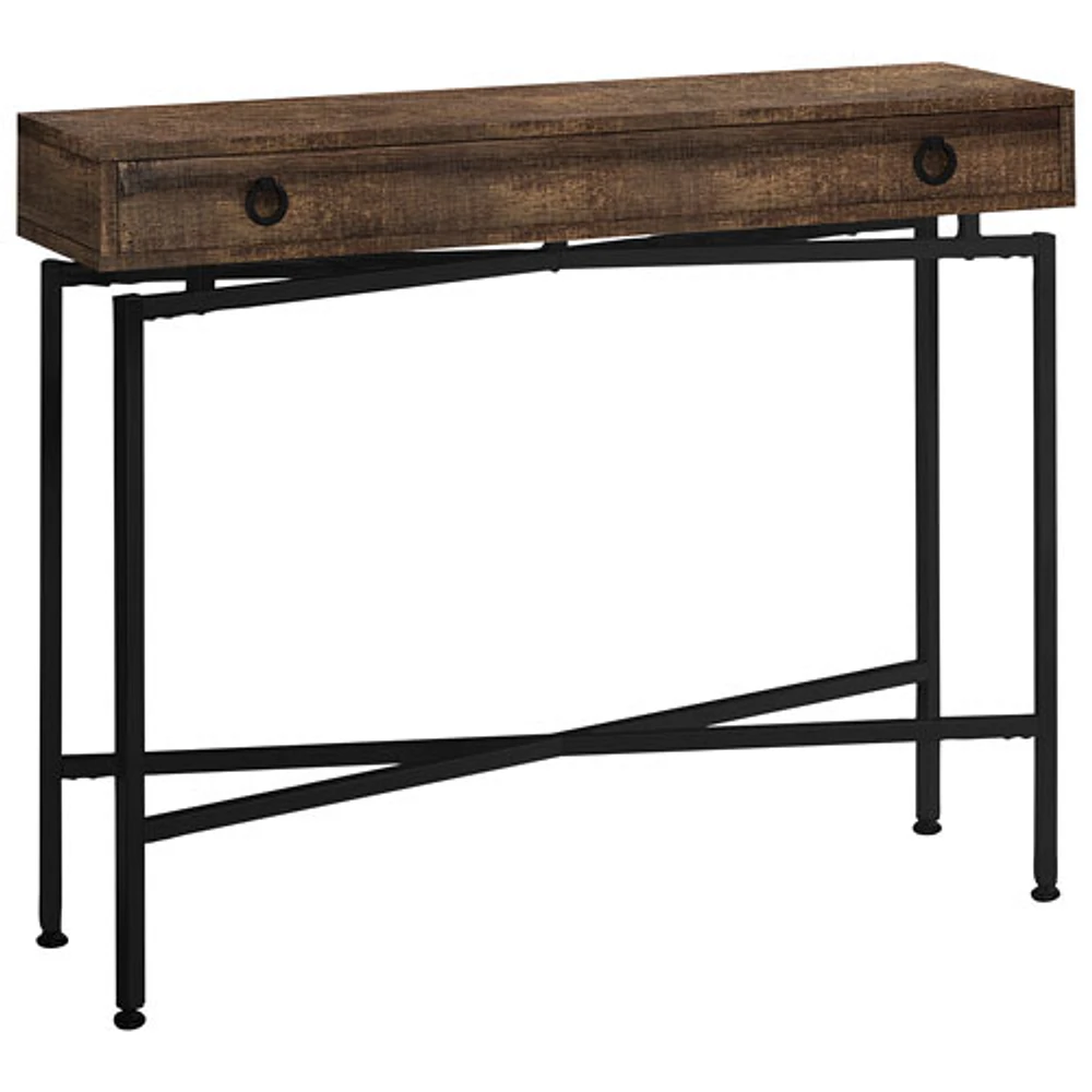 Monarch Modern Rectangular Console Table with Drawer