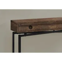 Monarch Modern Rectangular Console Table with Drawer