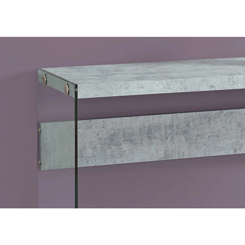 Monarch Modern Rectangular Side Console Table