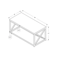 Monarch Modern Rectangular Coffee Table