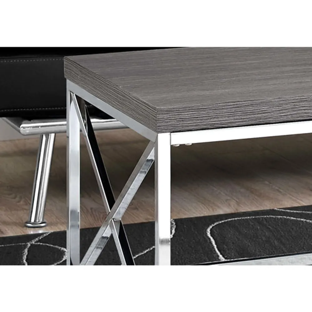 Monarch Modern Rectangular Coffee Table - Grey