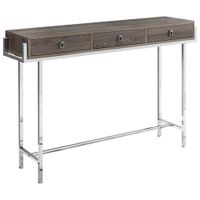 Monarch Modern Rectangular Three-Drawer Console Accent Table