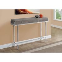 Monarch Modern Rectangular Three-Drawer Console Accent Table