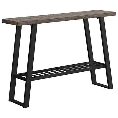 Monarch Modern Rectangular Console Accent Table - Dark Taupe