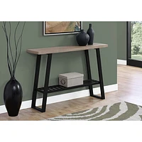 Monarch Modern Rectangular Console Accent Table - Dark Taupe