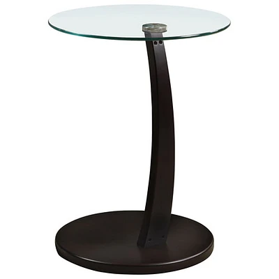 Monarch Modern Bentwood Accent Table - Cappuccino