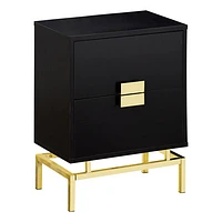 Monarch Modern Rectangular End Table with Drawers