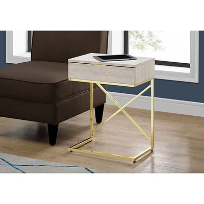 Monarch Modern Rectangular Accent End Table with Storage