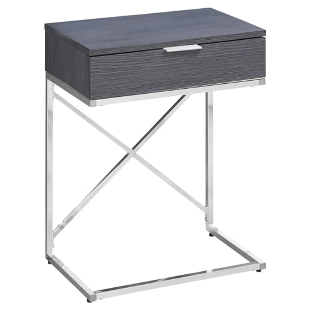 Monarch Modern Rectangular Accent End Table with Storage