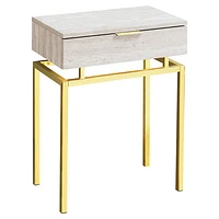 Monarch Modern Rectangular End Table with Drawer