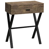 Monarch Modern Rectangular End Table with Storage