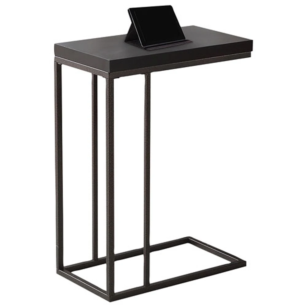 Monarch Modern Rectangular C-Shape End Table