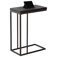 Monarch Modern Rectangular C-Shape End Table