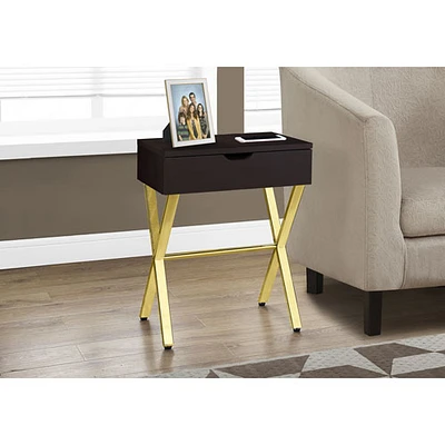 Monarch Modern Rectangular End Table With Storage