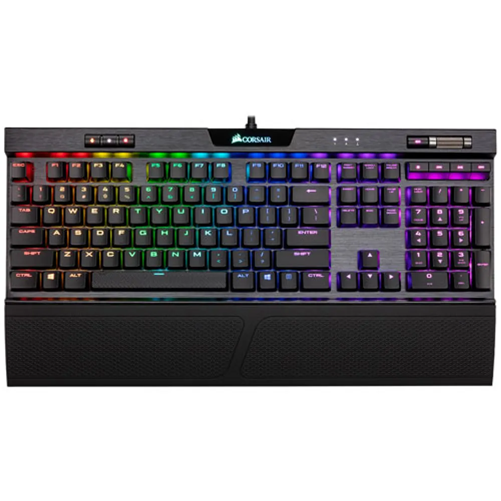 Corsair K70 Rapidfire RGB MK.2 Backlit Low Profile Mechanical Cherry MX Speed Gaming Keyboard - Eng | de la Capitale