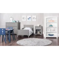 Forever Eclectic Woodland Traditional Kids Bed - Toddler - Brushed Pebble