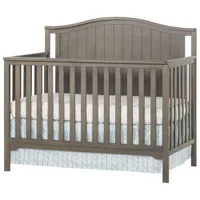 Forever Eclectic Hampton Arch Top 4-in-1 Convertible Crib - Dapper Grey