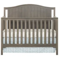 Forever Eclectic Hampton Arch Top 4-in-1 Convertible Crib - Dapper Grey