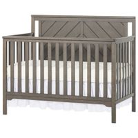 Forever Eclectic Hampton Flat Top 4-in-1 Convertible Crib - Dapper Grey