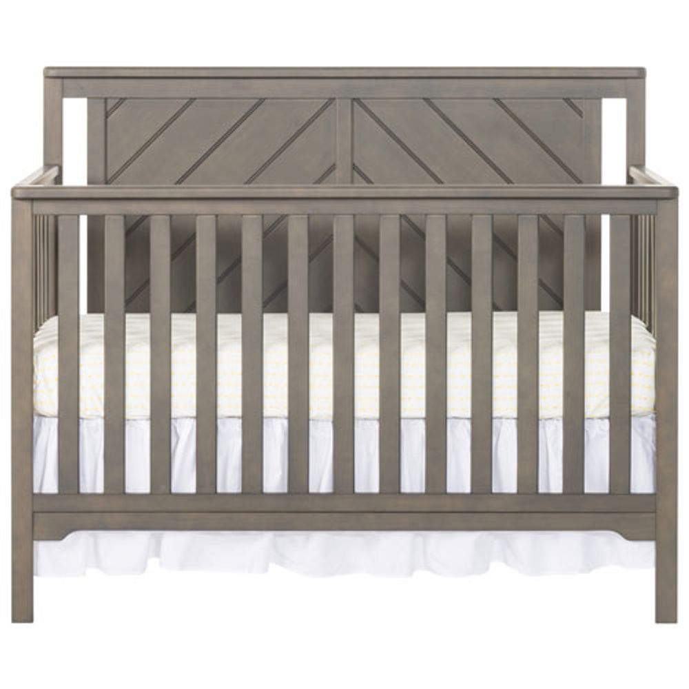 Forever Eclectic Hampton Flat Top 4-in-1 Convertible Crib - Dapper Grey