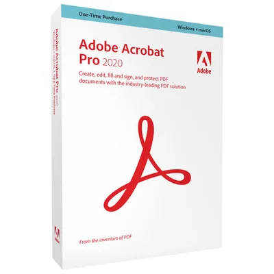 Adobe Acrobat Pro 2020 (PC/Mac) - 1 User - English