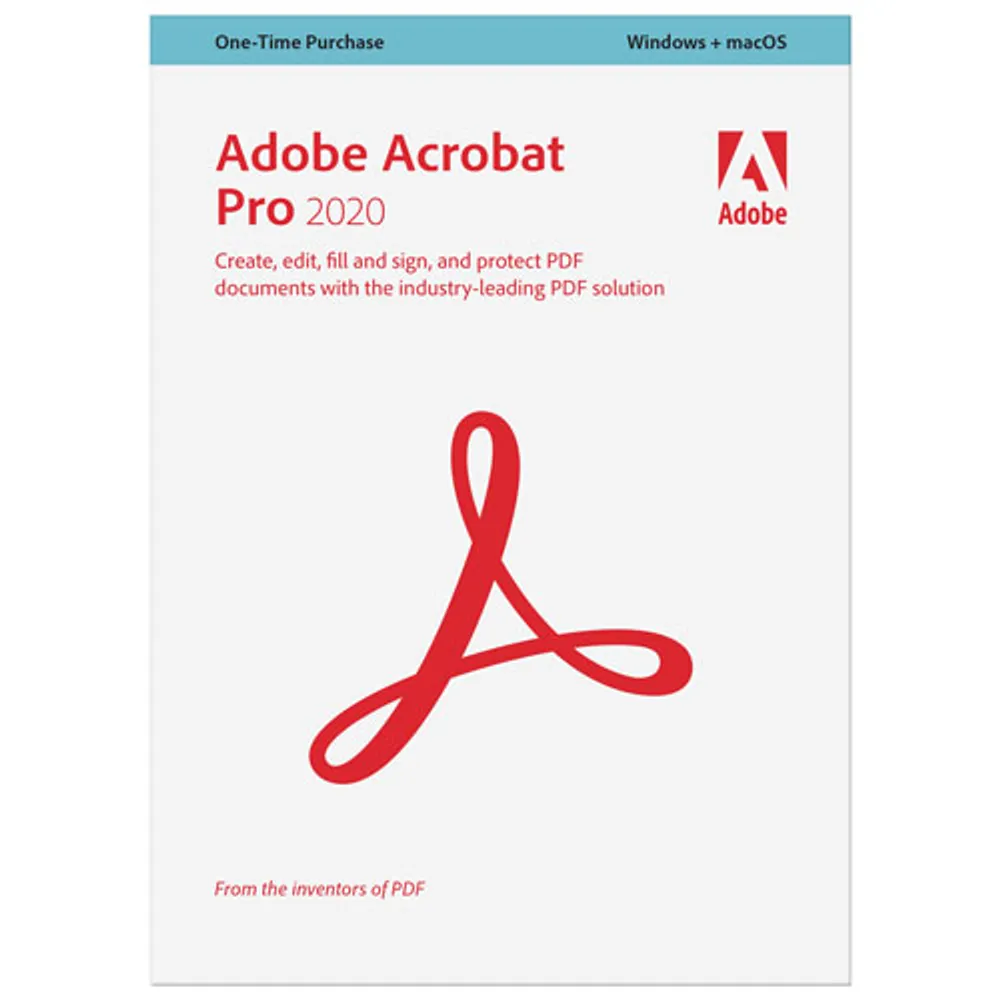 Adobe Acrobat Pro 2020 (PC/Mac) - 1 User - English