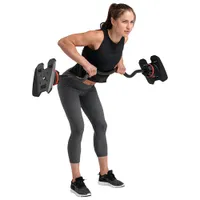 Haltère SelectTech 2080 avec barre pour biceps et triceps de Bowflex - Abonnement gratuit de 2 mois à JRNY*