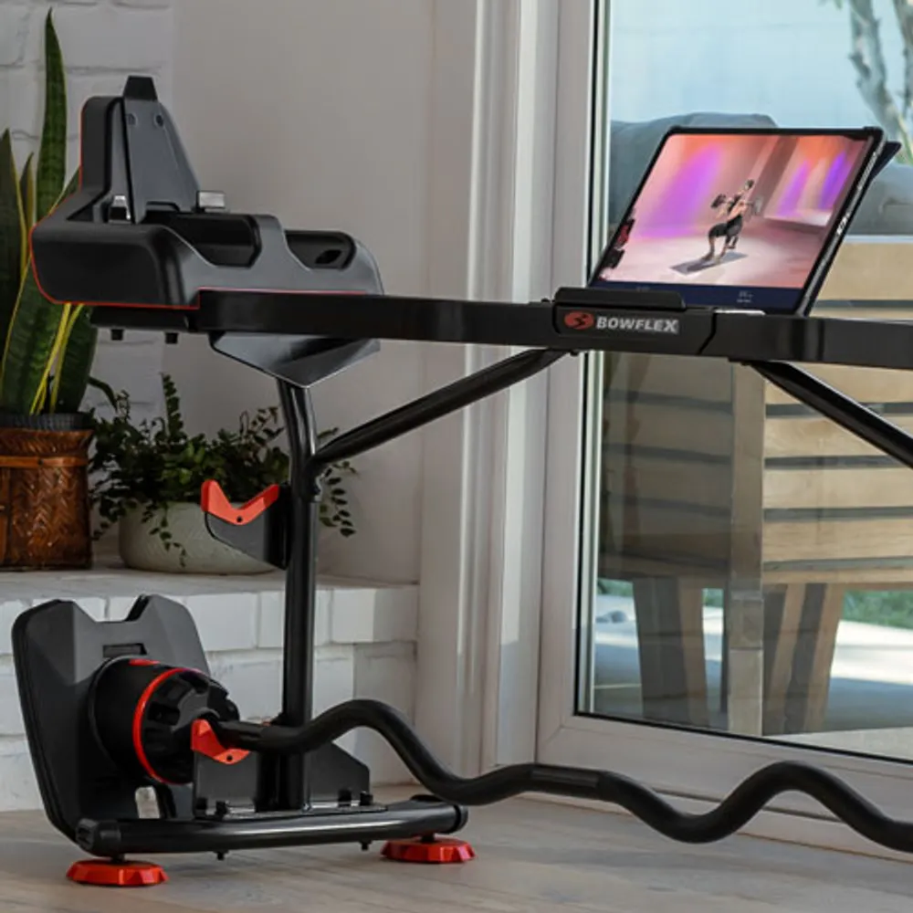 Haltère SelectTech 2080 avec barre pour biceps et triceps de Bowflex - Abonnement gratuit de 2 mois à JRNY*