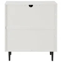 Winmoor Home Modern Bookmatch Accent Cabinet - White