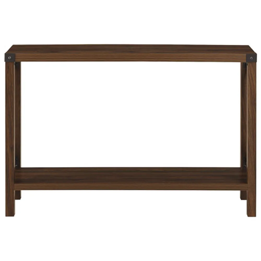 Winmoor Home Rustic Farmhouse Entryway Table - Dark Walnut