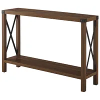 Winmoor Home Rustic Farmhouse Entryway Table - Dark Walnut