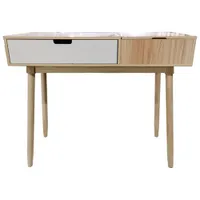 Leo 36" Writing Desk with Flip Up Top - Two-Tone Brown