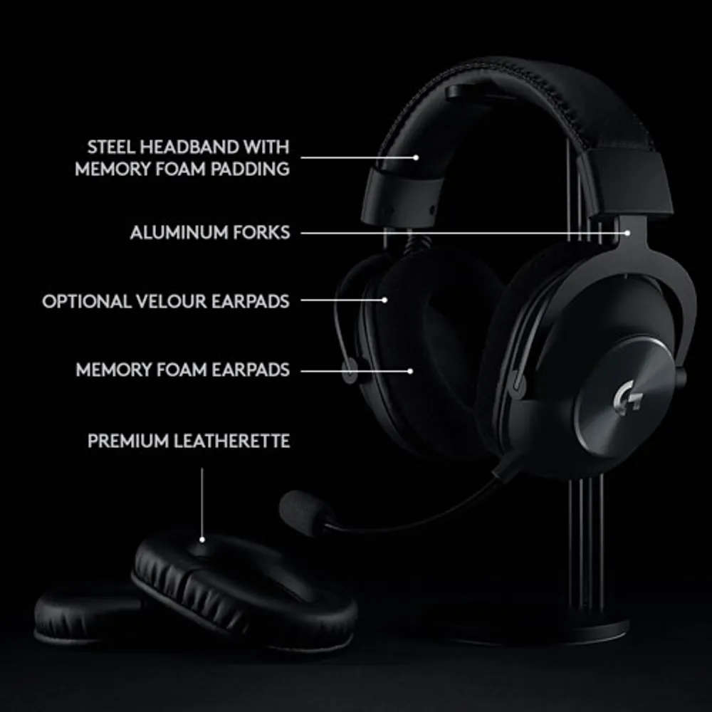 Logitech G Pro X LIGHTSPEED Wireless Gaming Headset with Microphone - Black