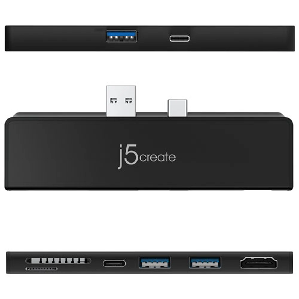 j5create 7-in-1 UltraDrive Mini Dock for Surface Pro 7 (JCD324B)