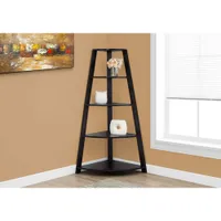 Monarch 60" 4-Shelf Corner Bookcase