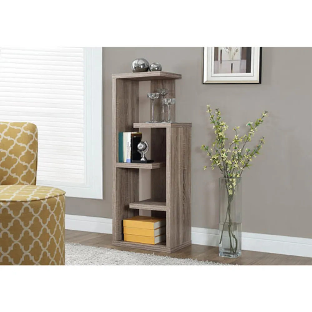 Monarch 47" 4-Shelf Standard Bookcase - Dark Taupe