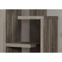 Monarch 47" 4-Shelf Standard Bookcase - Dark Taupe