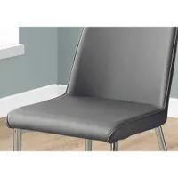 Retro Contemporary Faux Leather Dining Chair - Set of 2