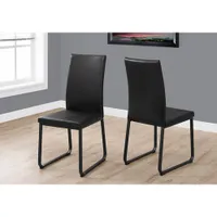 Contemporary Faux Leather Dining Chair - Set of 2