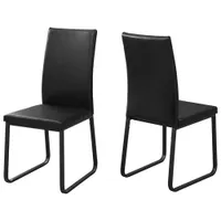 Contemporary Faux Leather Dining Chair - Set of 2