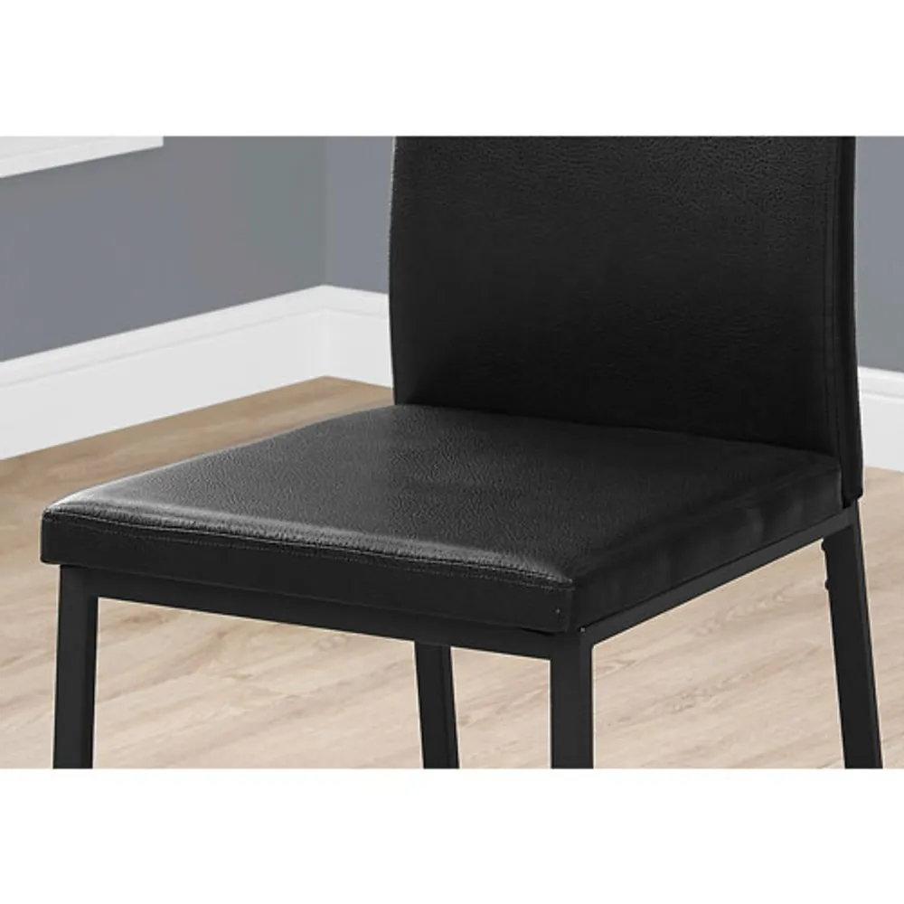 Contemporary Faux Leather Dining Chair - Set of 2