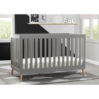 Delta Children Tucker 4-in-1 Convertible Crib - Grey